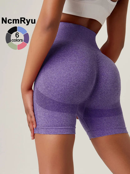 Women'S High Waist Workout Stretch Shorts Butt Lifting Tummy Control Ruched Booty Smile Yoga Short Pants High Waisted Shorts Activewear Shorts Athletic Wear Shorts Sport Shorts