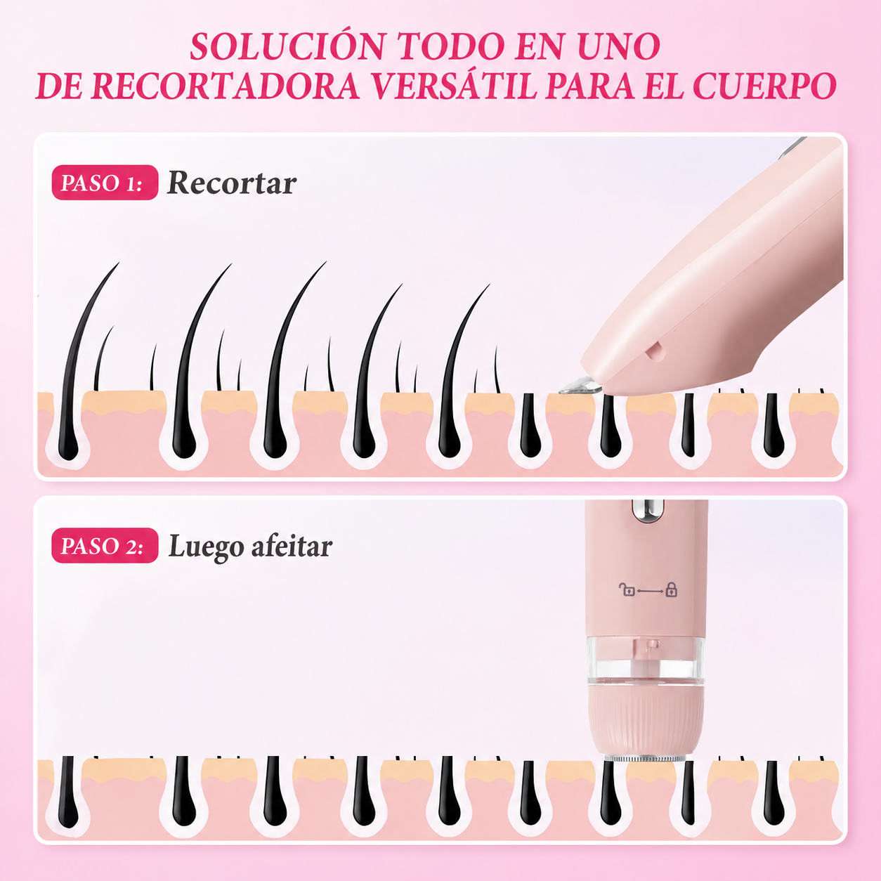 Depiladora Dual-Head Shaver