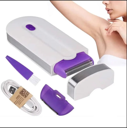 Professional Painless Hair Removal Kit Mini Epilator USB Rechargeable Women Body Face Leg Bikini Hand Shaver Hair Remover
