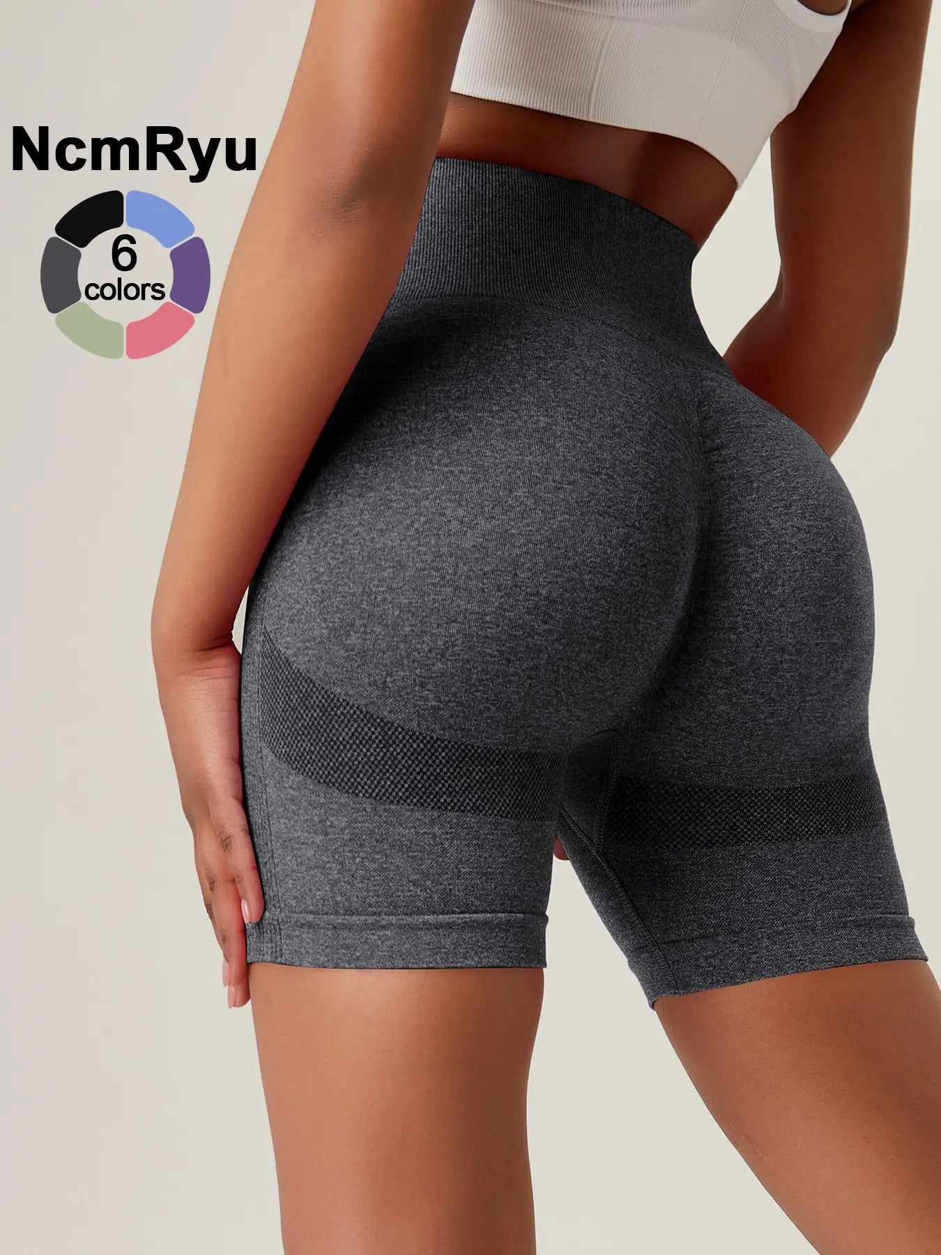 Women'S High Waist Workout Stretch Shorts Butt Lifting Tummy Control Ruched Booty Smile Yoga Short Pants High Waisted Shorts Activewear Shorts Athletic Wear Shorts Sport Shorts
